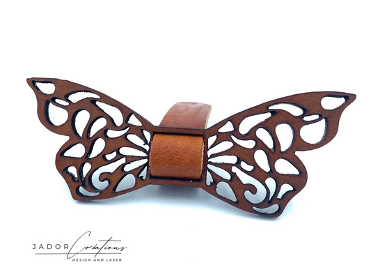 Papillon cuir